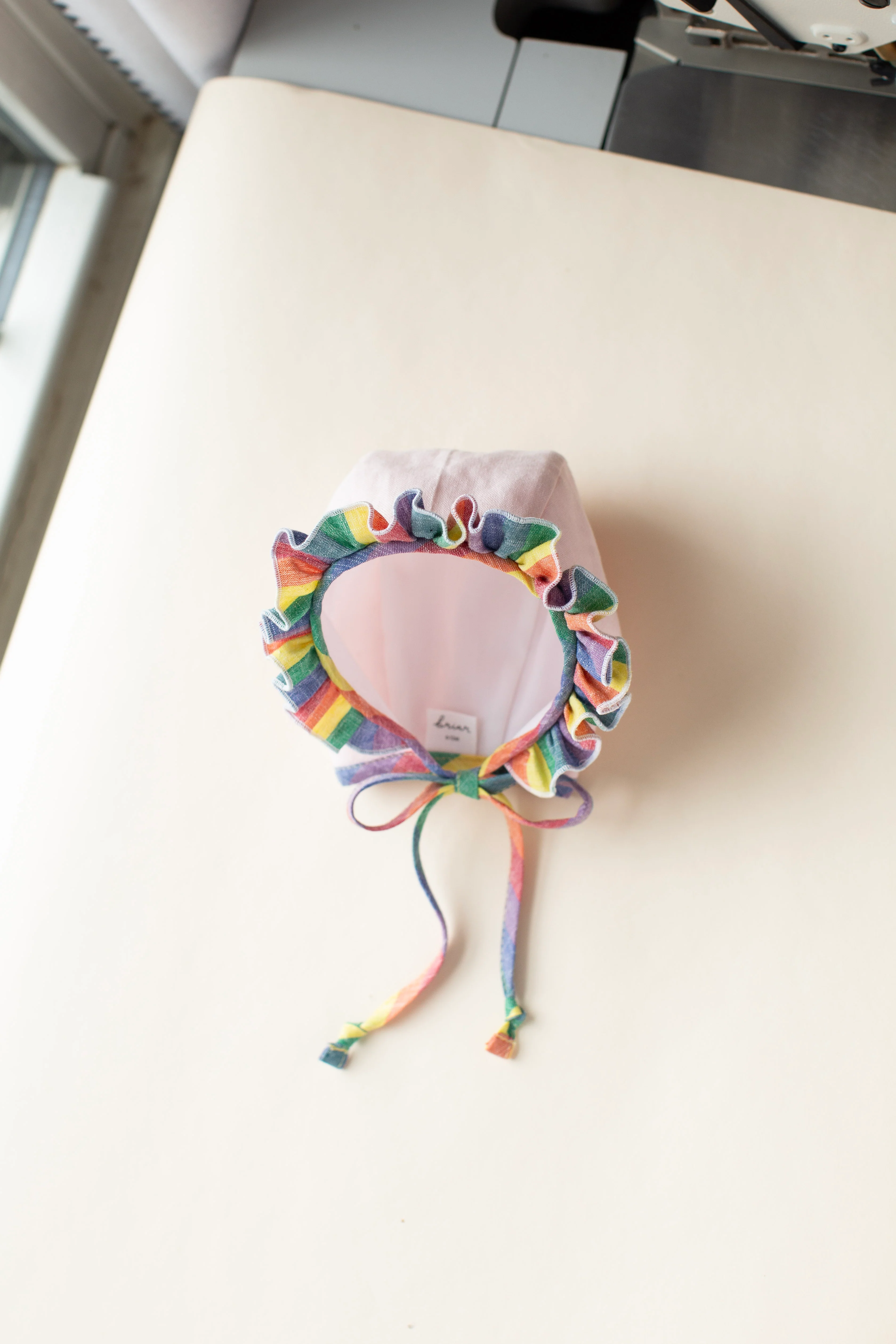 Rainbow Ruffle Bonnet - Image 3