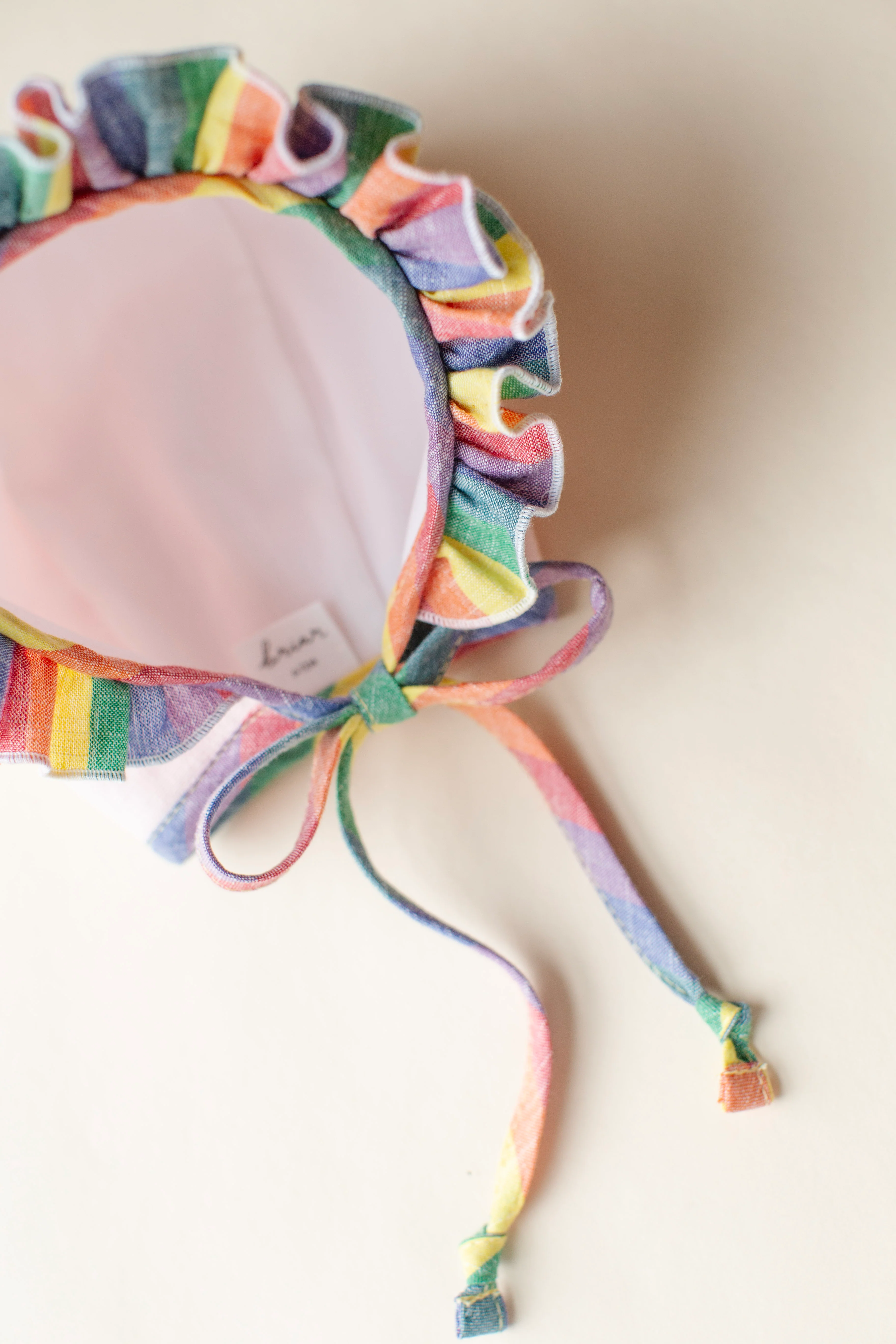 Rainbow Ruffle Bonnet - Image 4